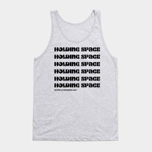 Black Holding Space Tank Top